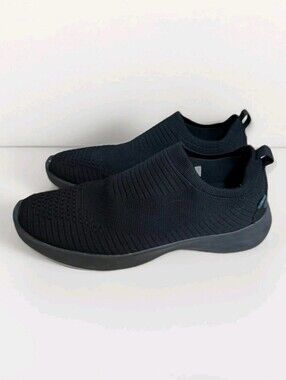 Vessi 11 Everyday Move Slip-On Womens Black Low Top Athletic Sneakers Waterproof